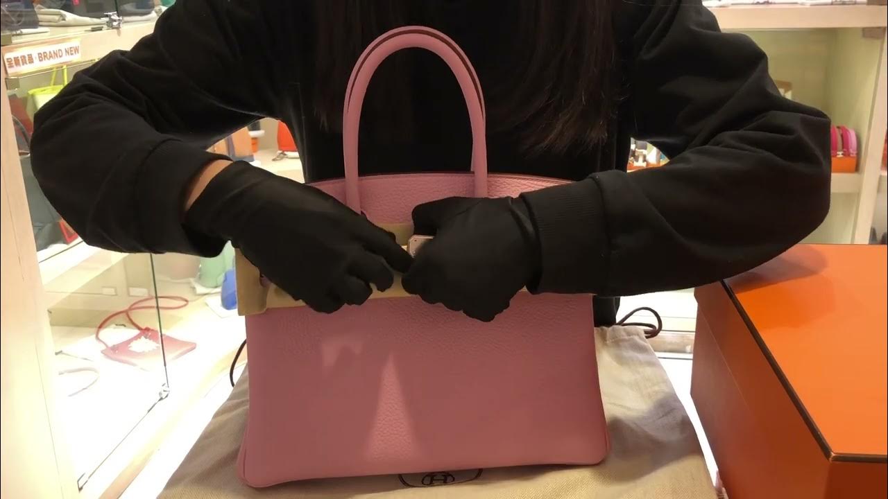 Hermes Birkin 30 Bag 3Q Rose Sakura Togo SHW