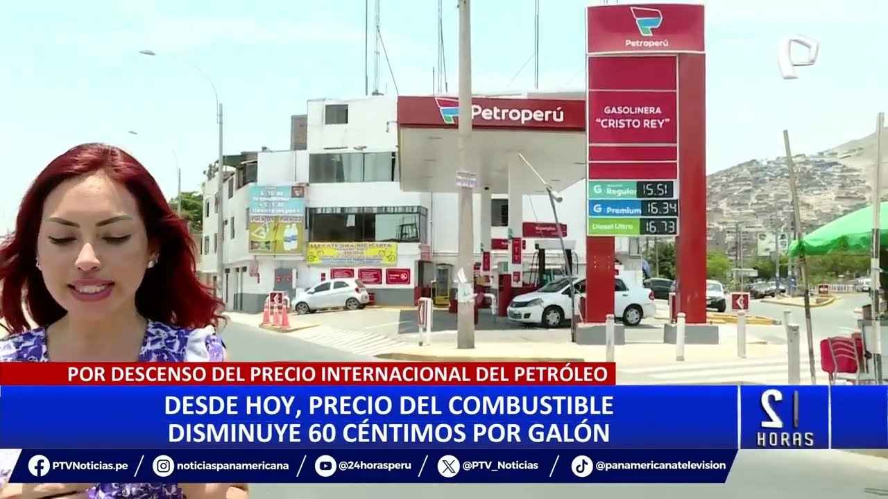 ¿A cuánto bajo el preció de la gasolina por galón en grifos de Petroperú en Lima?