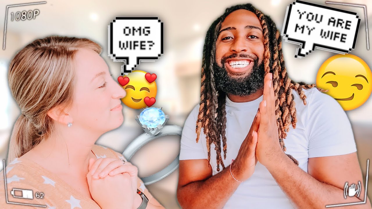 Calling My Girlfriend Wife To See How She Reacts Cute Reaction