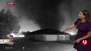 Lacey Swope and News9 Storm Trackers Track a Large Tornado Near El Reno, OK