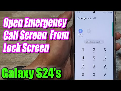 Galaxy S24/S24+/Ultra: How to Open Emergency Call Screen From the Lock Screen