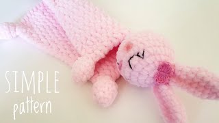 Crochet bunny lovey STEP by STEP screenshot 4