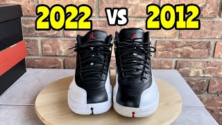 Air Jordan 12 Playoff Comparison 2012 vs 2022