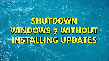 Shutdown Windows 7 without installing updates (3 Solutions!!)
