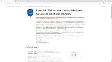 DP-300  Administering Relational Databases (Azure DBA) - Course Curriculum