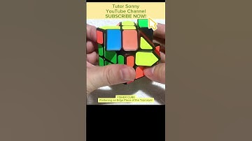 Fisher Cube | Top Layer | Edge Piece #tutorial #rubiccube #rubik #reels #youtuber #yt #shorts #reel