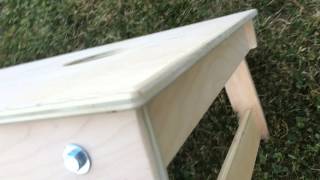 Regulation Cornhole Boards by Martin's Woodworking  - Pocket hole construction - Kreg Jig How To Install The Cornhole Regulator