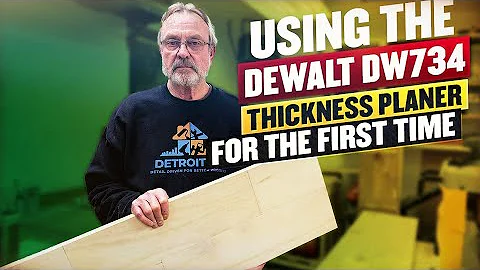 Using The DeWalt DW734 Thickness Planer For The First Time