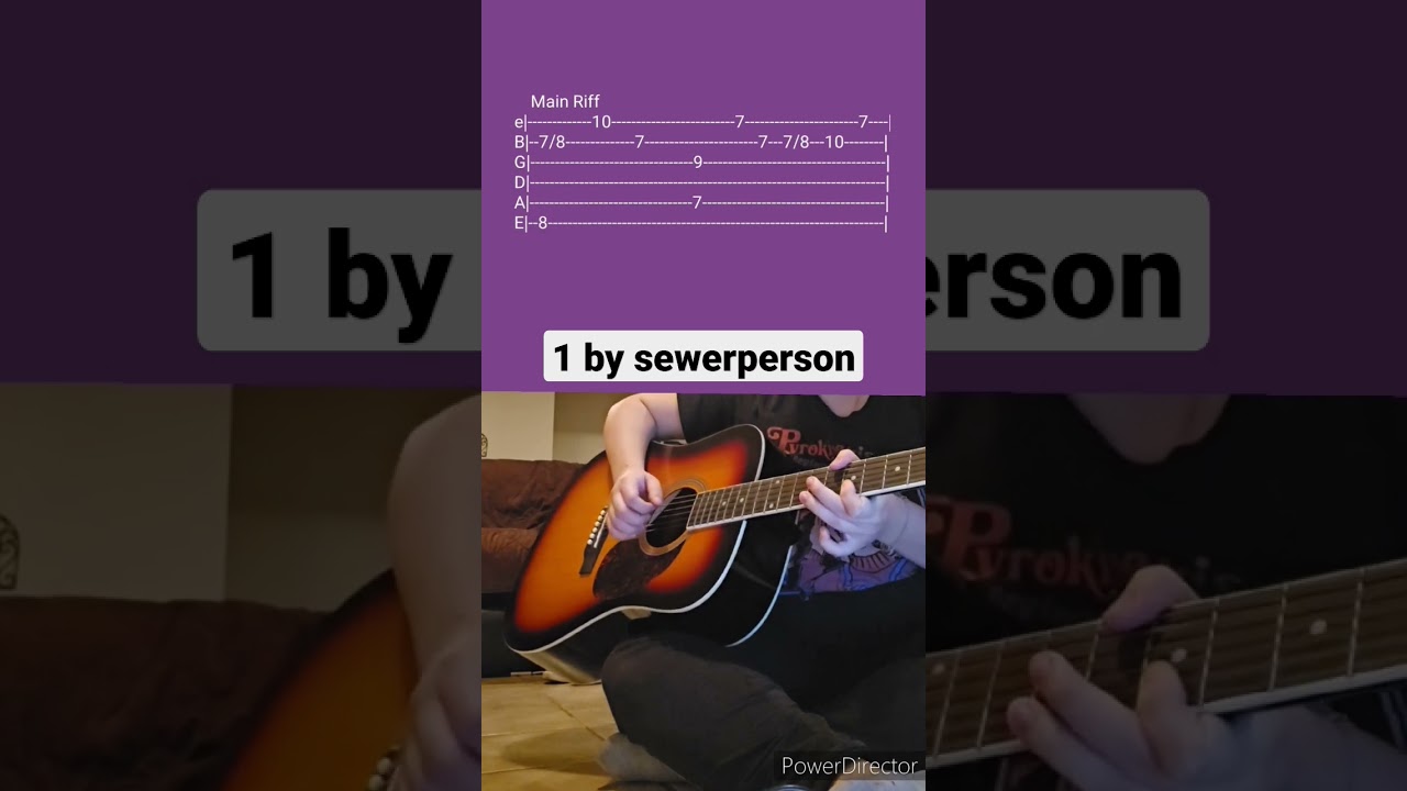 1 by sewerperson- Acoustic Guitar Tab 