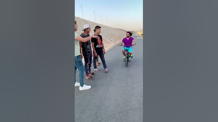 ضحكو عليه عشان راكب عجله صغيره شوف حصل ايه