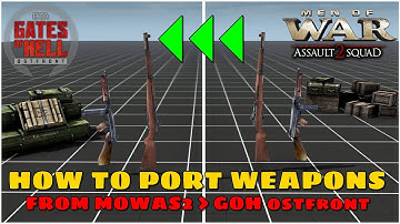 How to port weapons from MOWAS2 into GOH | Gem Editor Tutorial
