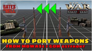 How to port weapons from MOWAS2 into GOH | Gem Editor Tutorial