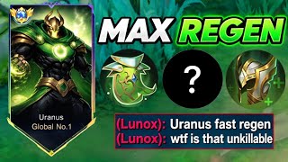 THIS ILLEGAL URANUS MAX HP REGEN BUILD 100% UNKILLABLE (MAHORAGA💀)
