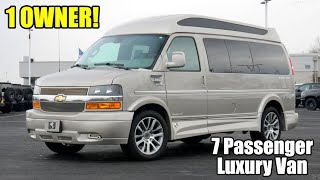 ONLY 5,300 MILES! 2021 Chevrolet 7 Passenger Explorer Vans Conversion Van | Sherry Review