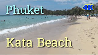 Walking Kata Beach Phuket Thailand 🇹🇭 | What to Do in Phuket 2025 Travel Guide 4K #katabeach #phuket