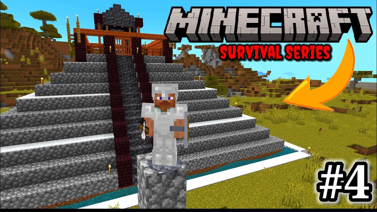 Finally I Made my Neither Portal // Minecraft PE Survival series ...