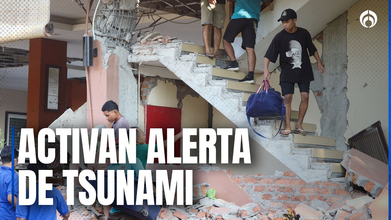 Miniatura de YouTube: Fuerte sismo de 7.7 golpea Indonesia; reportan al menos 2 muertos