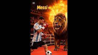 Messi didn't stop at the football pitch but also defeated a lion #messi #footballshorts #ronaldo