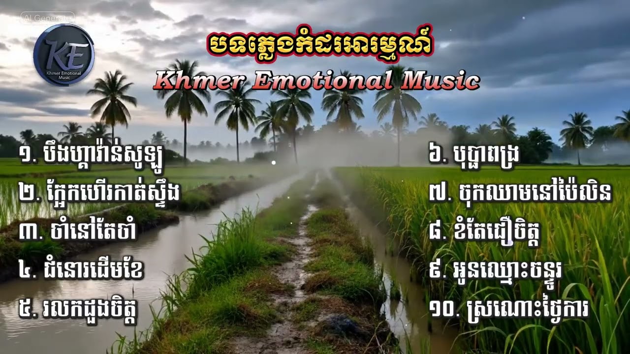 បទភ្លេងកំដរអារម្មណ៍ពីរោះៗ | Khmer Emotional Music |
