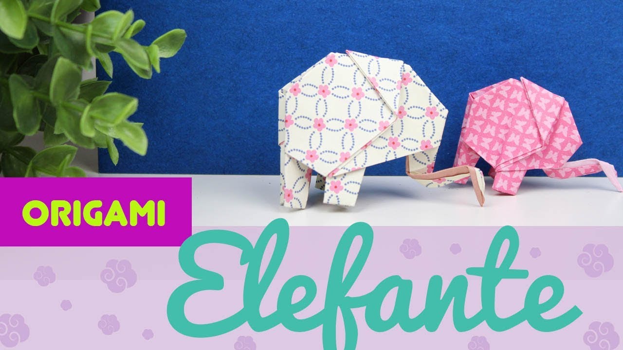 🐘🐘 ELEFANTE de ORIGAMI 🐘🐘 Tutorial paso a paso de papiroflexia fácil