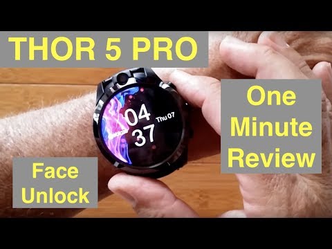 ZEBLAZE THOR 5 PRO Face Unlock Removable Bands Always On Display Smartwatch: One Minute Overview