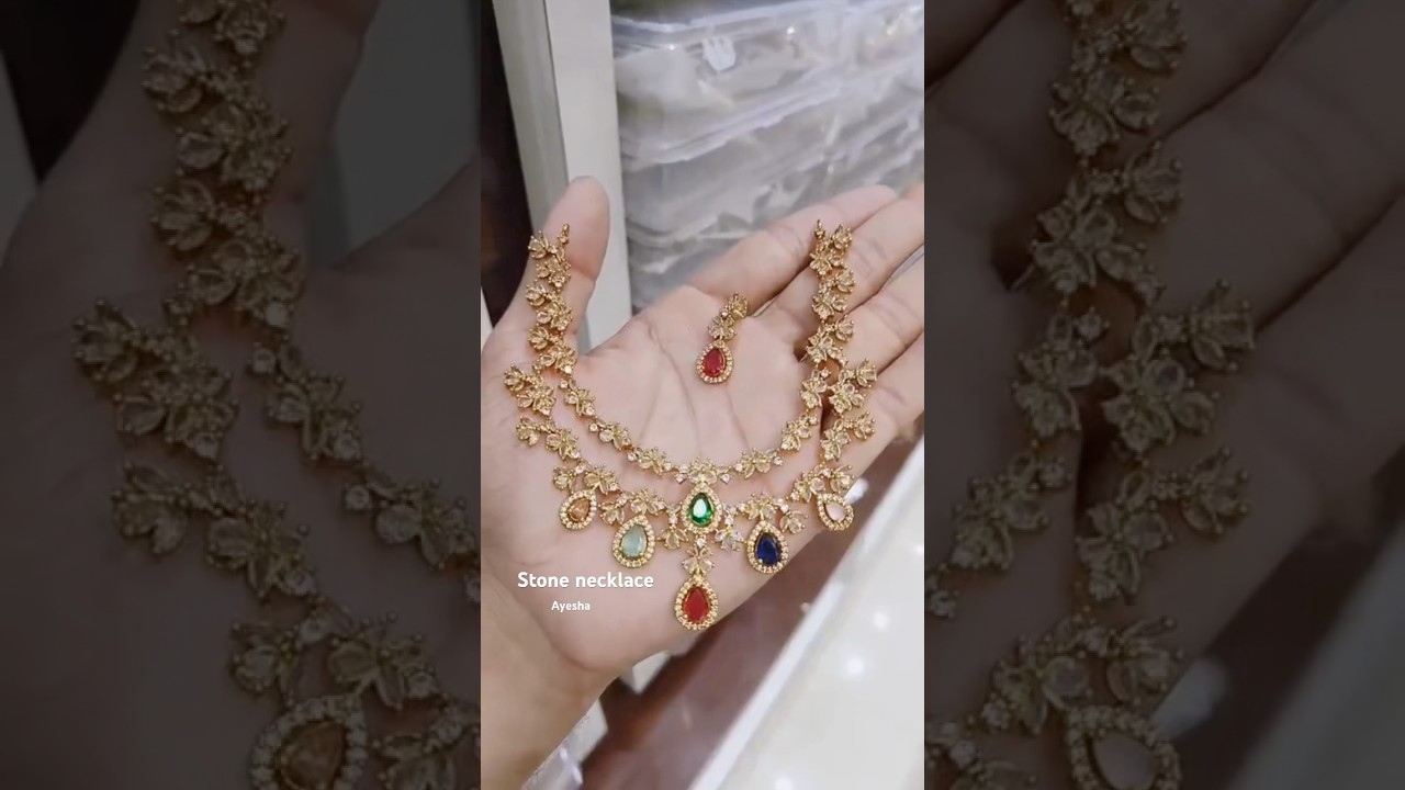 Ruby ￼ Stone  Necklace Set