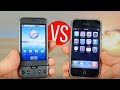 Сравнение IPhone 2G VS первый ANDROID!!!