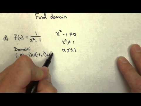 Finding Domain in Interval Notation