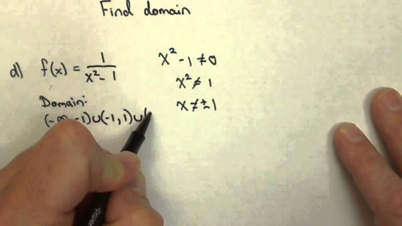 Finding Domain in Interval Notation