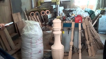 turning big baluster high speed cnc woodworking lathe
