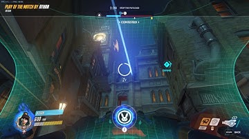 OVERWATCH - DVA Quintuple kill in competitive gameplay