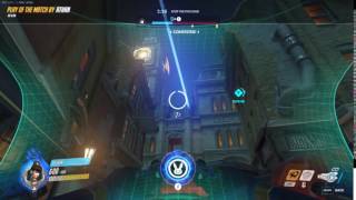 OVERWATCH - DVA Quintuple kill in competitive gameplay