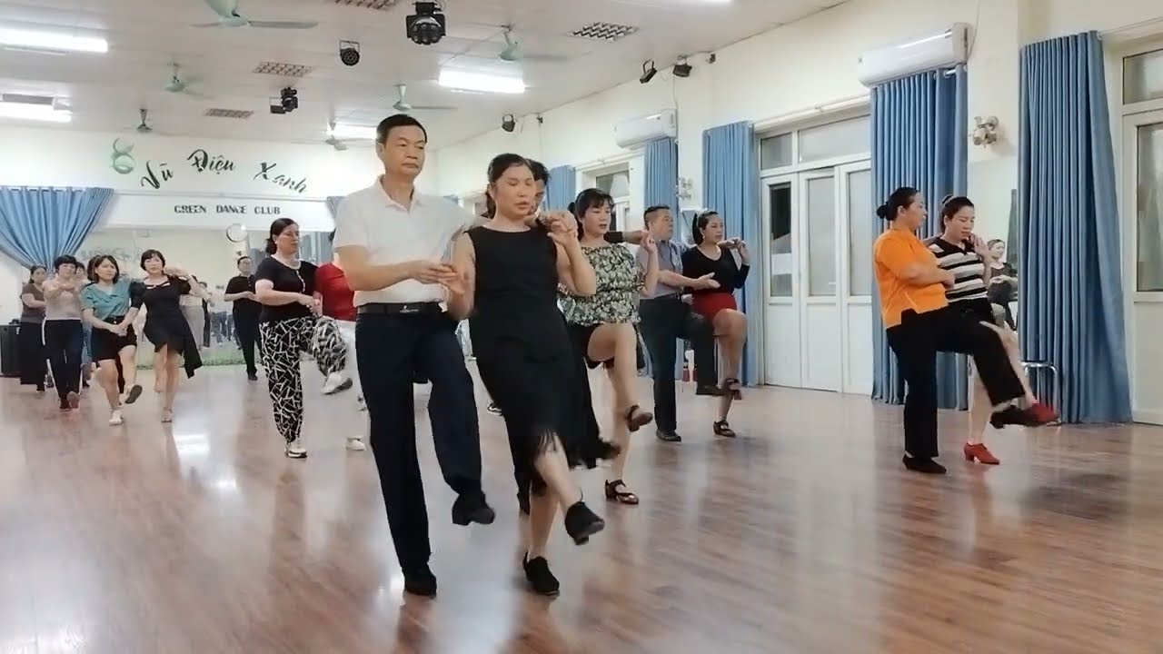 Bachata đôi cơ bản tổ hợp 1 - tập luyện vũ điệu Bachata với Vũ Điệu Xanh