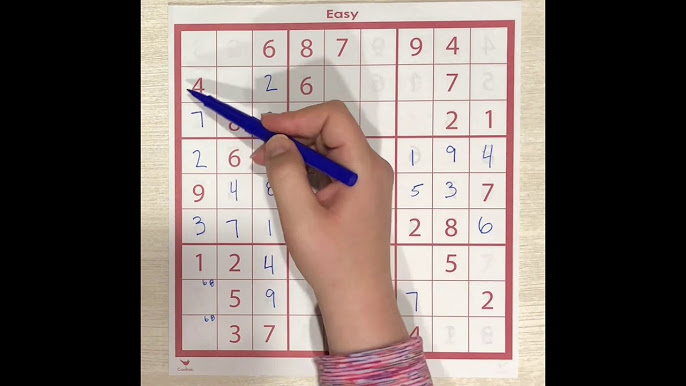 Sudoku Primer 130 - 4x4 sudoku for kids - sudoku variant 