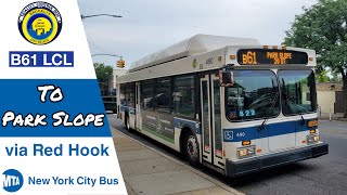 NYCT || Park Slope Bound 2011 C40LF CNG Low Floor #490 B61 Bus Full Ride from Downtown Brooklyn