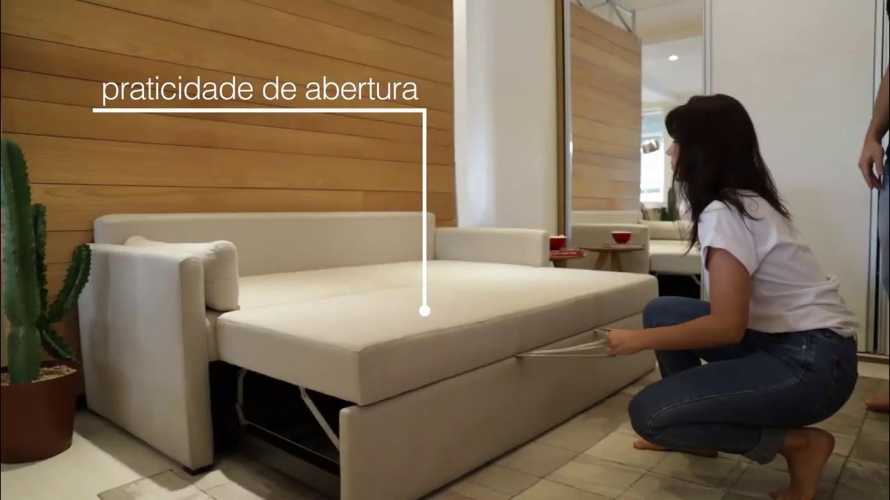 Como escolher o sofá perfeito Sofá Cama Lipo Abra Casa YouTube