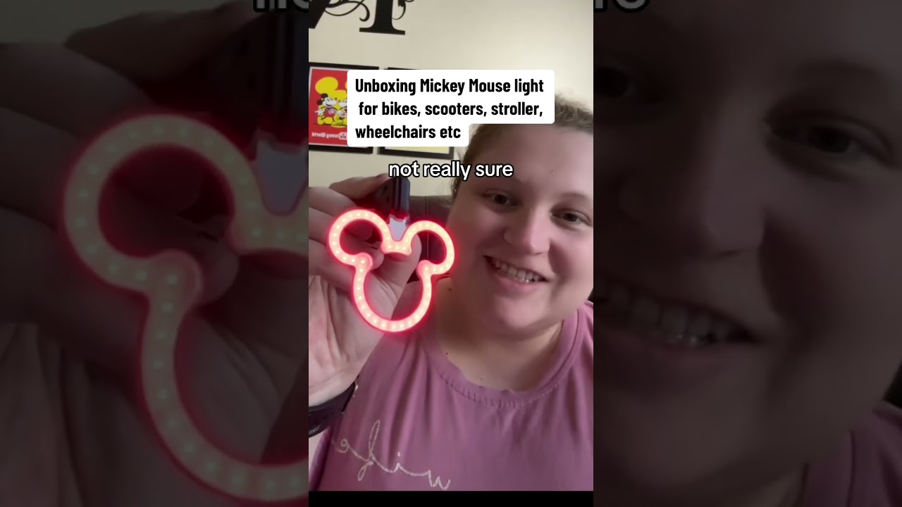 Unboxing Mickey Mouse light for bikes, scooters, wheel chairs, strollers etc