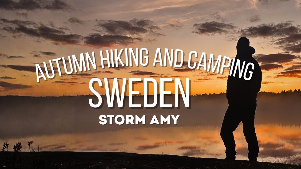 Дикий кемпинг во время осенней бури в Швеции