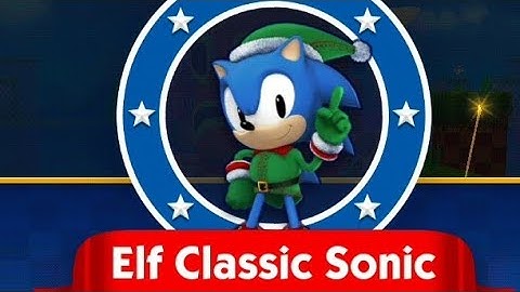 Sonic dash–unlock New character Elf Classic Sonic