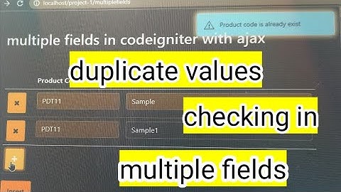 Check duplicate in multiple fields using codeigniter