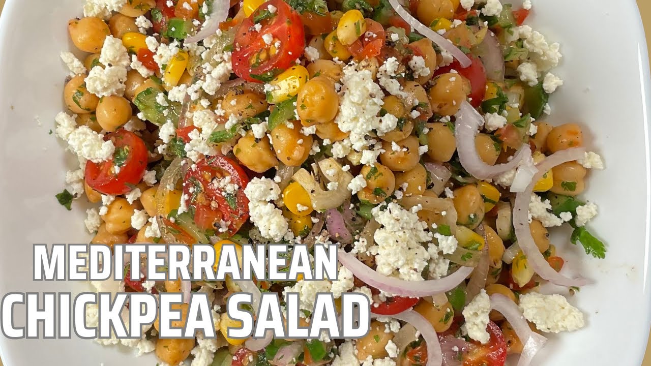 Mediterranean Chickpea Salad | Easy, Healthy and Delicious