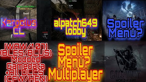 [WAW/1.07] {BLES/BLUS} Modded Gamedata + All DLCS (CFW/HEN)