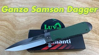 Ganzo Adimanti “Samson” folding dagger / includes disassembly / my new favorite Ganzo !!