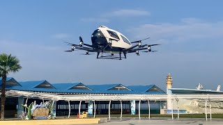 Flying car or passenger drone? Amazing EHANG eVTOL flights
