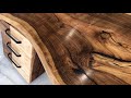 Epoxy Desk. How to make a dovetail joint box.