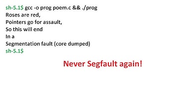 How to never segfault.