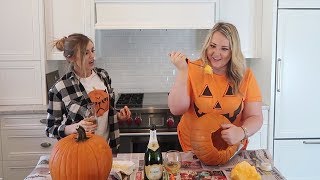 DRUNK PUMPKIN CARVING CHALLENGE 2 WITH BTRULL