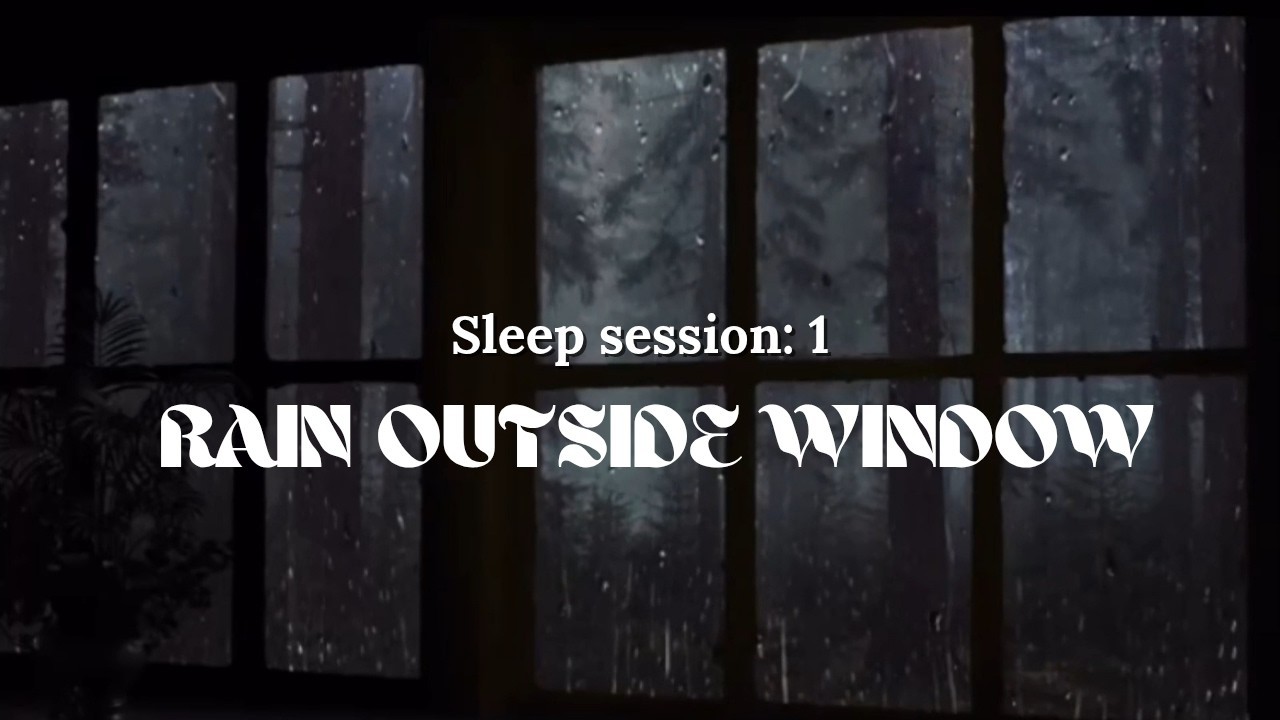 SLEEP WELL! Rain Outside the Window 🌙 | Cozy Night Rain Sounds for Deep Sleep
