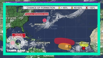Tracking 2 disturbances in the tropics, 1 likely to develop