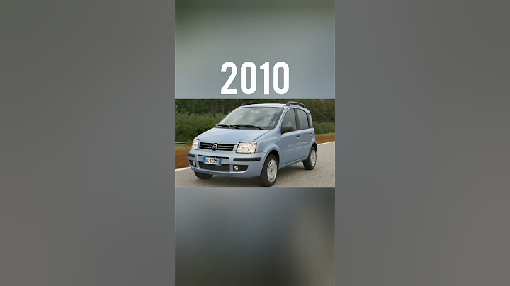 Evolution of  fiat panda (1980~2023) #shorts